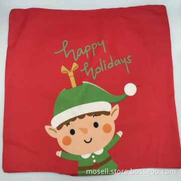 Christmas Cartoon Characters Seat Cushion Cover